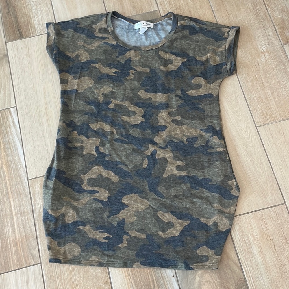 Love Kuza Camo Mini Dress